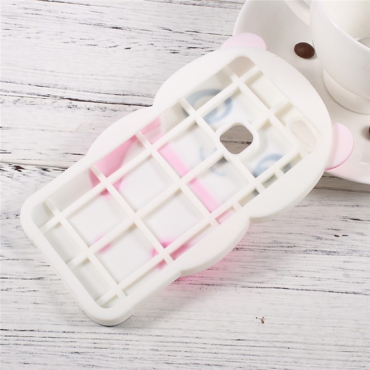 Cute 3D Panda Silicone Cell Phone Case for Huawei P10 Lite - Rose-2