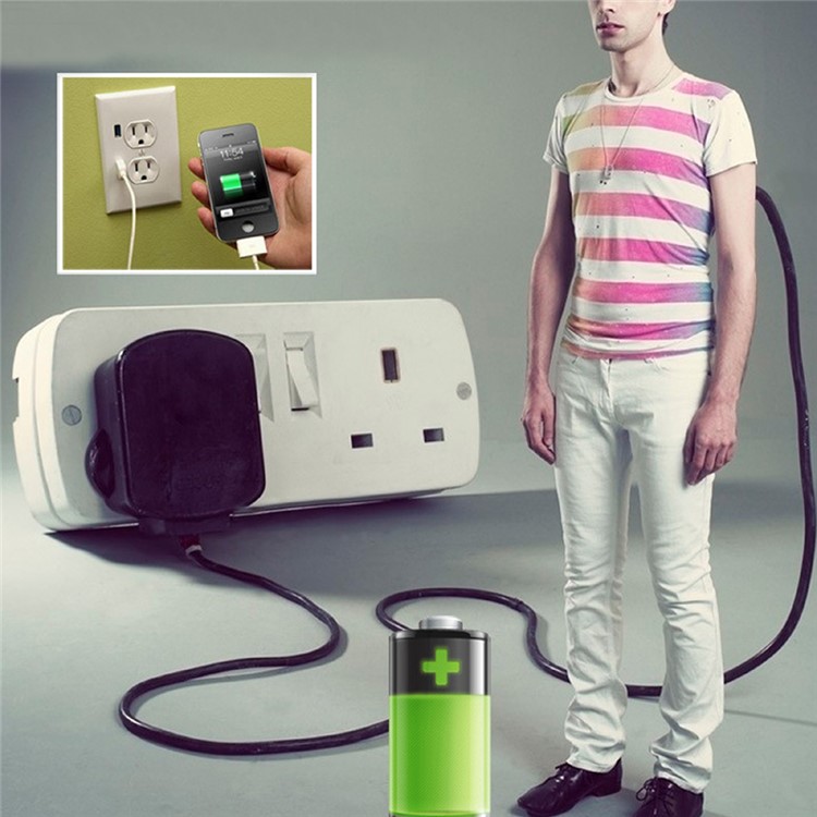 1500mAh Wrist Power Bank Wearable External Battery Charger for iPhone Samsung Huawei - Black-14