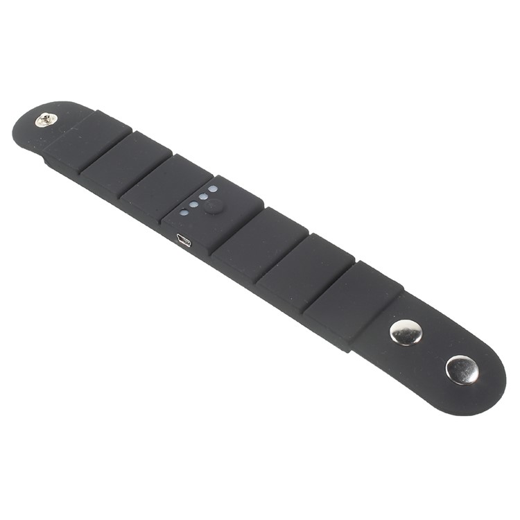 1500mAh Wrist Power Bank Wearable External Battery Charger for iPhone Samsung Huawei - Black-6