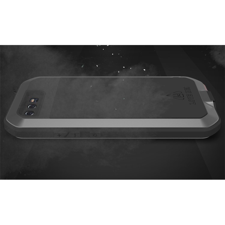 LOVE MEI Powerful Mobile Casing for Huawei P10 (Metal + Silicone + Tempered Glass) - Black-9