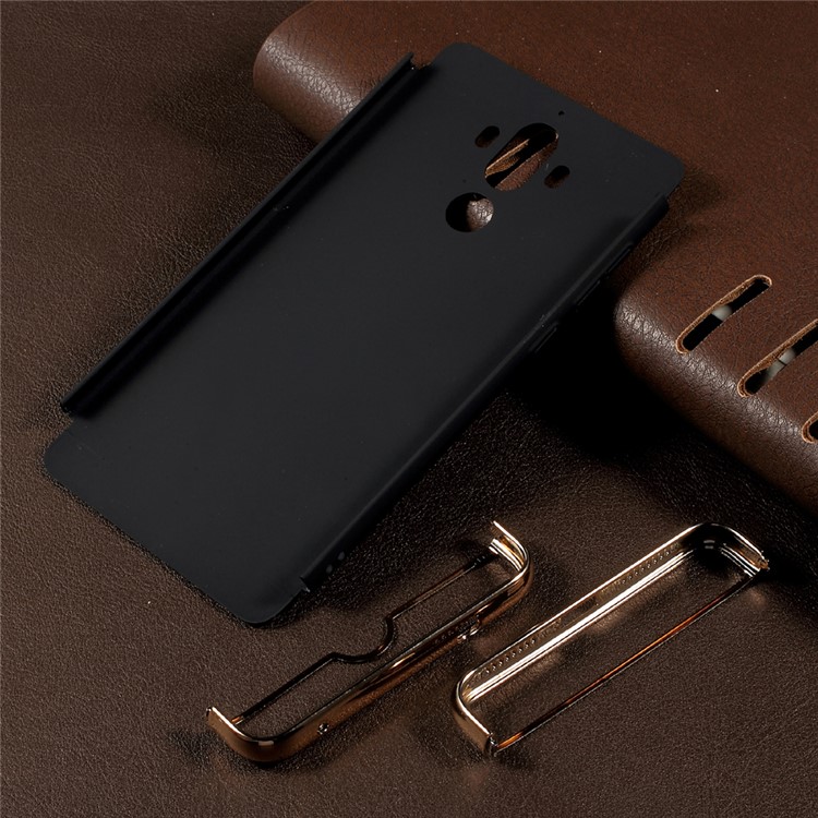Detachable Rubberized Hard Case with Plated Frames for Huawei Mate 9 - Black-7