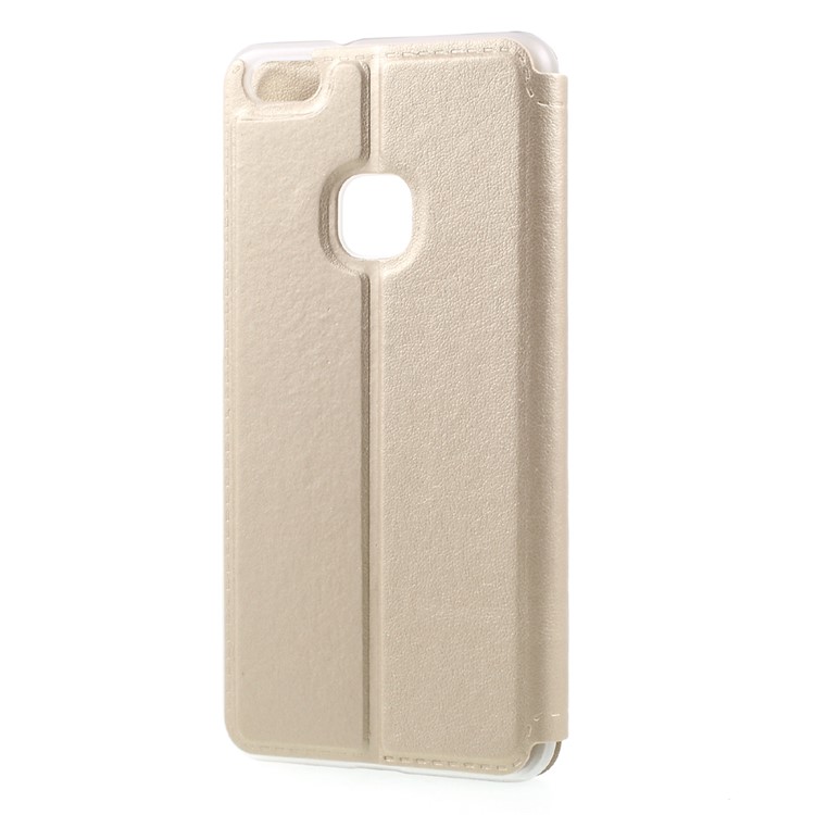 Folio PU Leather Stand Protective Phone Shell for Huawei P10 Lite - Gold-2