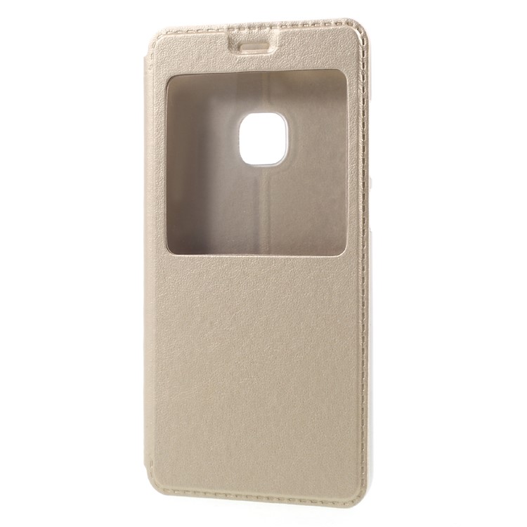 Folio PU Leather Stand Protective Phone Shell for Huawei P10 Lite - Gold-3