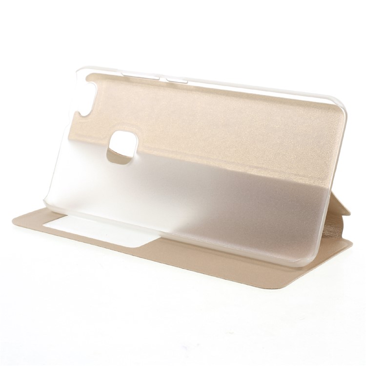 Folio PU Leather Stand Protective Phone Shell for Huawei P10 Lite - Gold-4