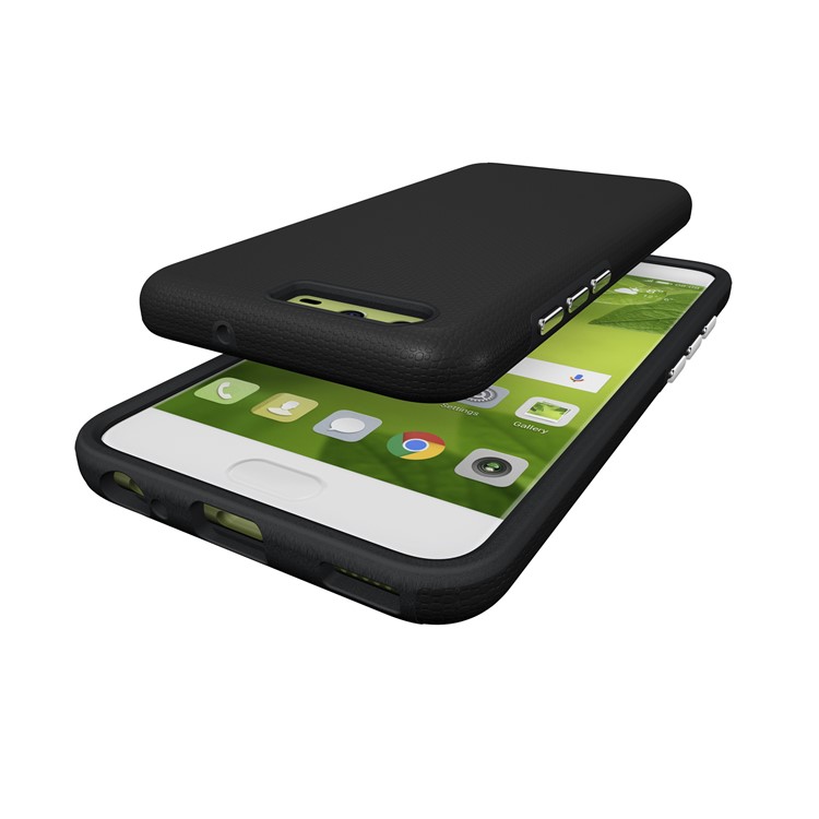 For Huawei P10 Anti-skid Hybrid PC + TPU Armor Phone Case - Black-11