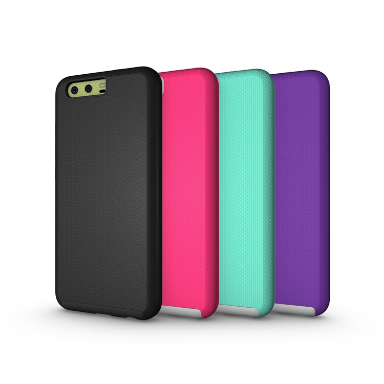 For Huawei P10 Anti-skid Hybrid PC + TPU Armor Phone Case - Black-16