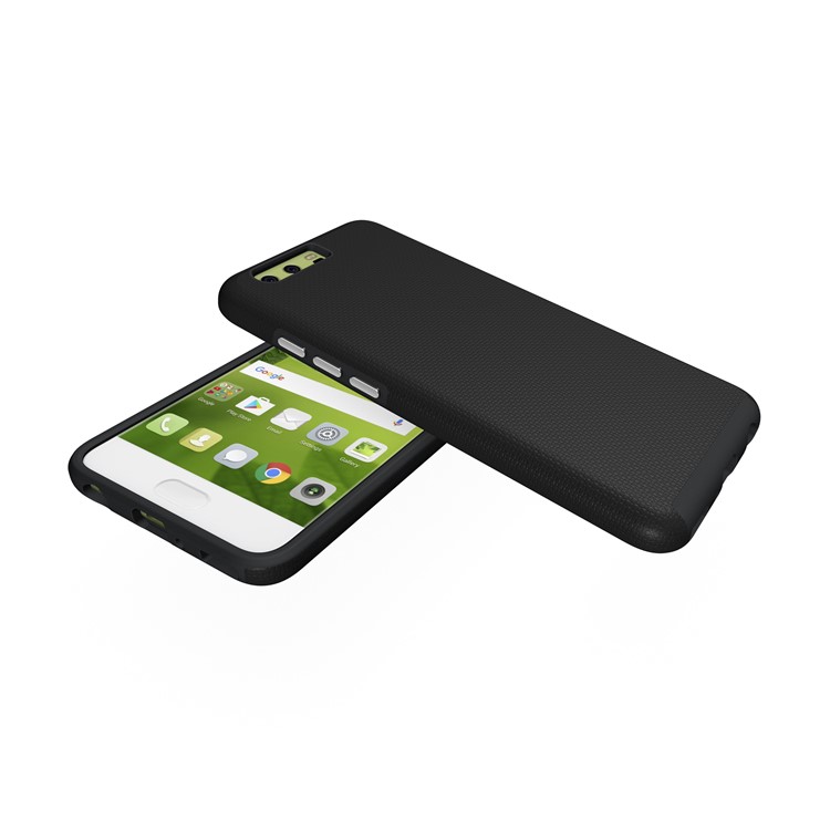 For Huawei P10 Anti-skid Hybrid PC + TPU Armor Phone Case - Black-7