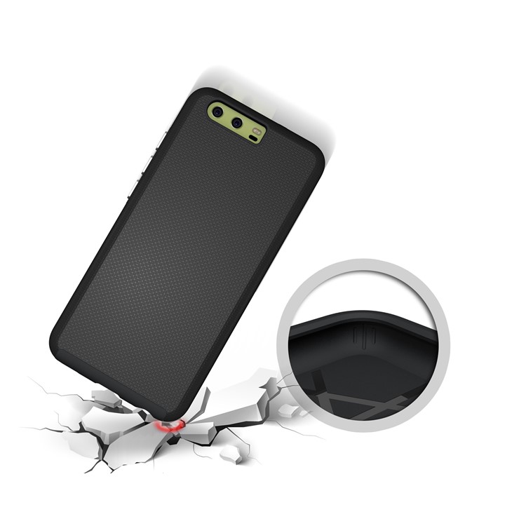 For Huawei P10 Anti-skid Hybrid PC + TPU Armor Phone Case - Black-9