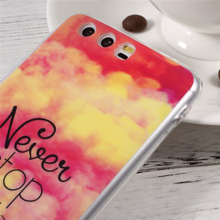 Pattern Printing IMD TPU Case for Huawei P10 - Quote Never Stop Dreaming-4