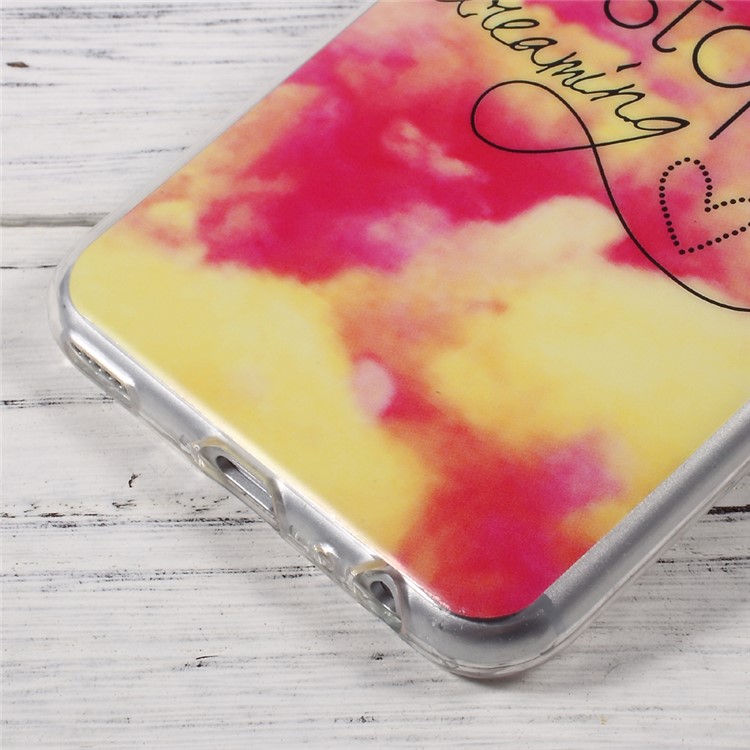 Pattern Printing IMD TPU Case for Huawei P10 - Quote Never Stop Dreaming-5