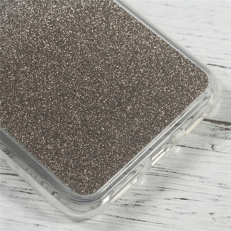 Gradient Color Glittery Powder Soft TPU Case for Huawei P8 Lite (2017) / Honor 8 Lite - Grey-5