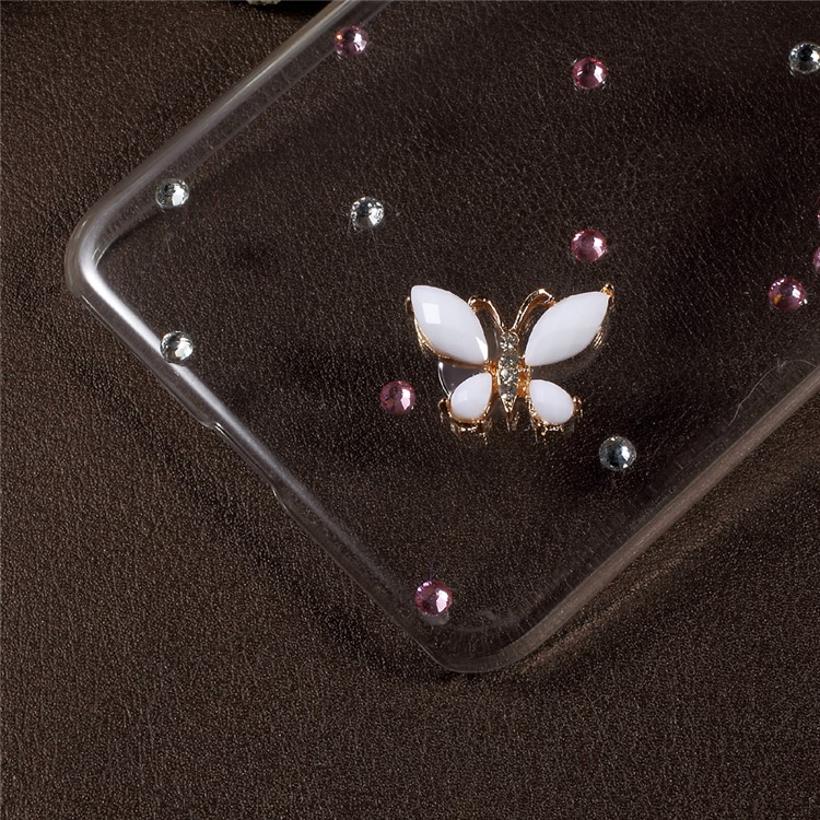 3D Rhinestone PC Protective Mobile Phone Case for Huawei P8 Lite (2017) / Honor 8 Lite - Pink-5