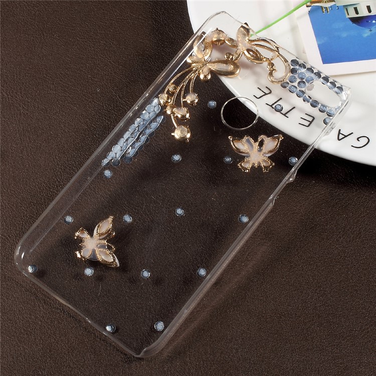 3D Rhinestone PC Protective Mobile Phone Case for Huawei P8 Lite (2017) / Honor 8 Lite - Pink-6