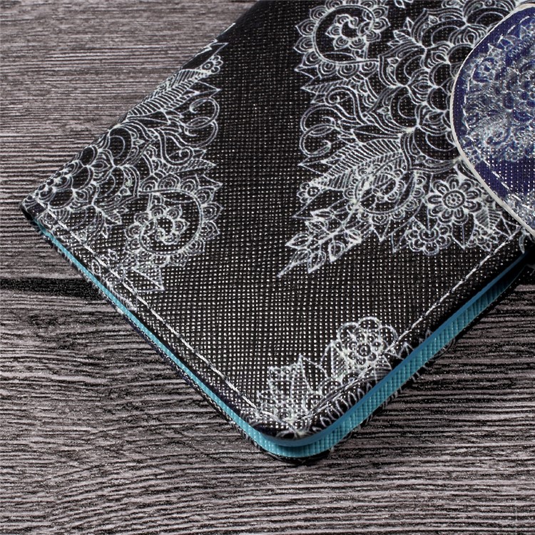 Pattern Printing Leather Wallet Stand Case for Huawei P10 - Classic Floral Pattern-7