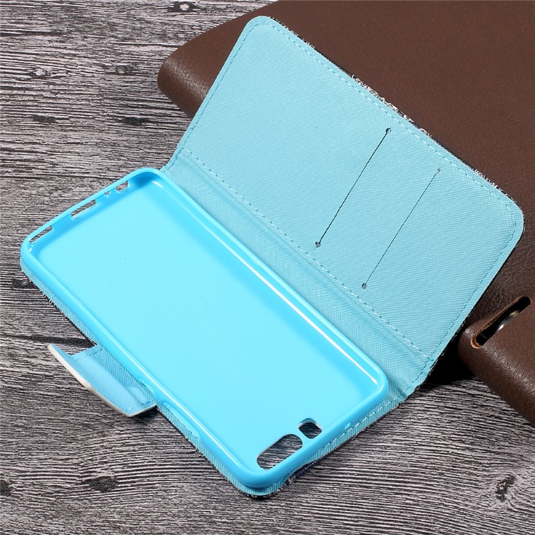 Pattern Printing Leather Wallet Stand Case for Huawei P10 - Classic Floral Pattern-9