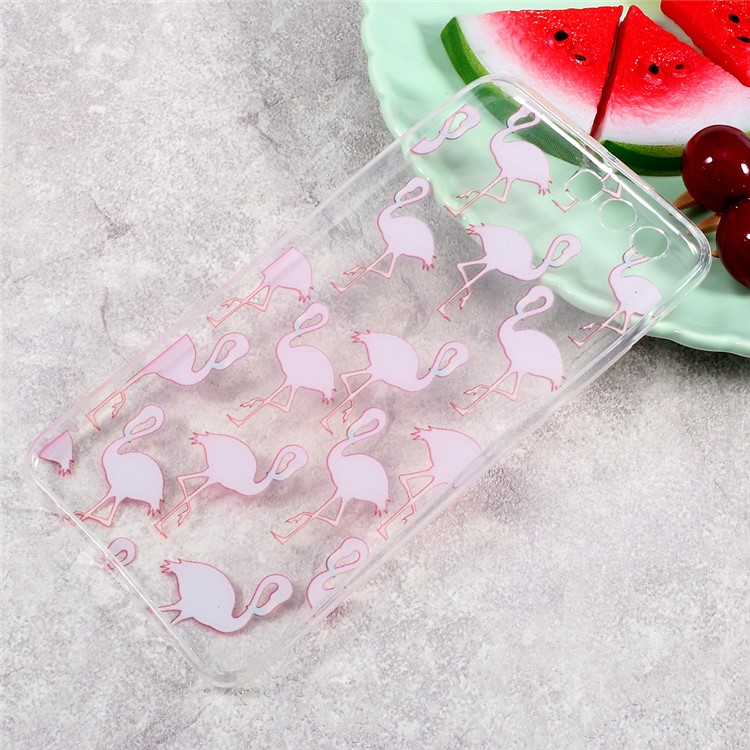 Ultra Thin Pattern Printing TPU Cell Phone Case for Huawei P10 Plus - Rose Flamingos-7