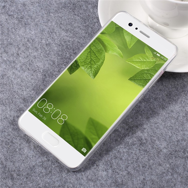 Pattern Printing Ultra-thin TPU Back Cover for Huawei P10 Plus - Girl in White Dress-2