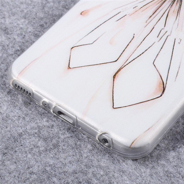 Pattern Printing Ultra-thin TPU Back Cover for Huawei P10 Plus - Girl in White Dress-6