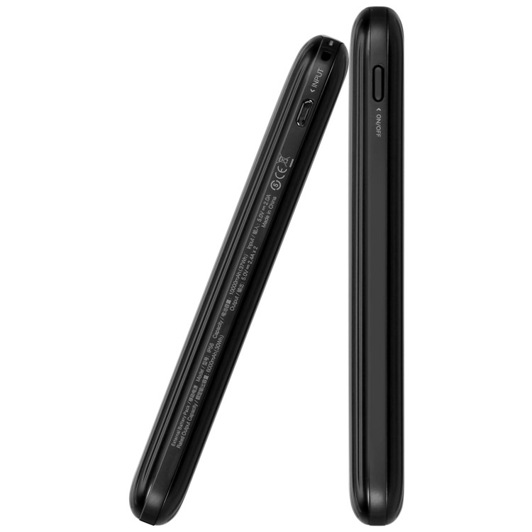 Momax iPower Go Thin 10000mAh Portable Dual USB 2.4A Power Bank - Black-8