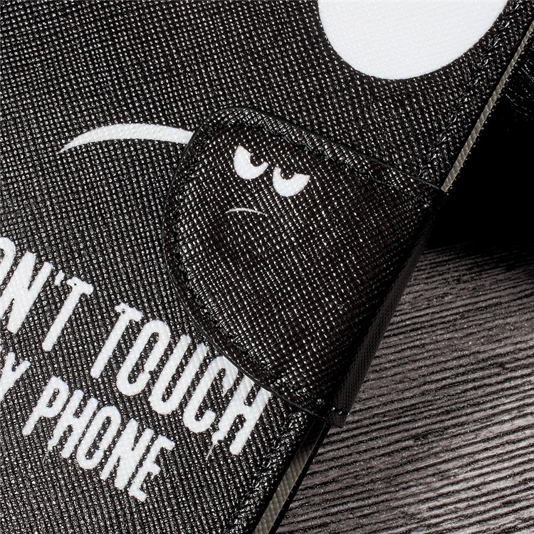 Printing Pattern Leather Wallet Cover for Huawei P10 Lite - Angry Expression-4