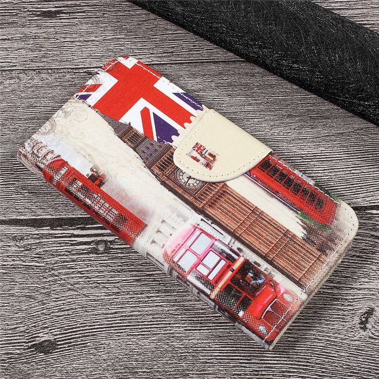 Printing Pattern Wallet Leather Cover for Huawei P10 Lite - London Elements-3