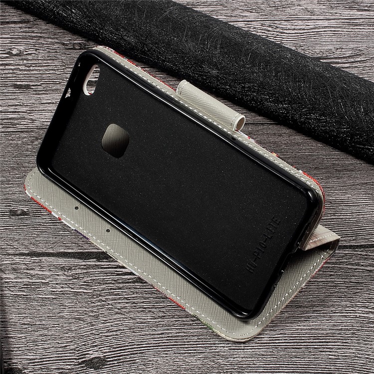 Printing Pattern Wallet Leather Cover for Huawei P10 Lite - London Elements-4