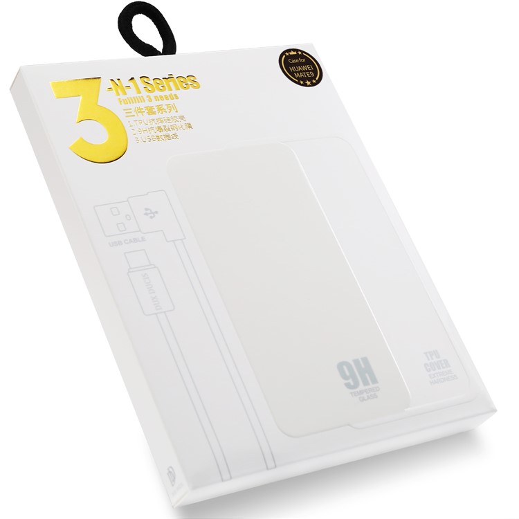 DUX DUCIS Skin Pro 3-in-1 Series for Huawei Mate 9 TPU Phone Cover + Type-C USB Cable + Tempered Glass Screen Film-3