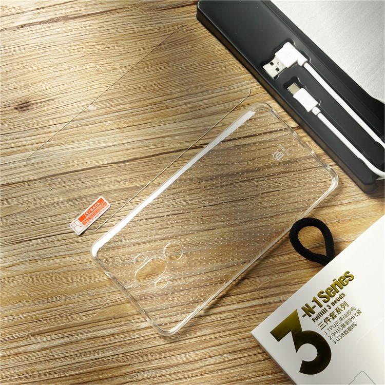 DUX DUCIS Skin Pro 3-in-1 Series for Huawei Mate 9 TPU Phone Cover + Type-C USB Cable + Tempered Glass Screen Film-4