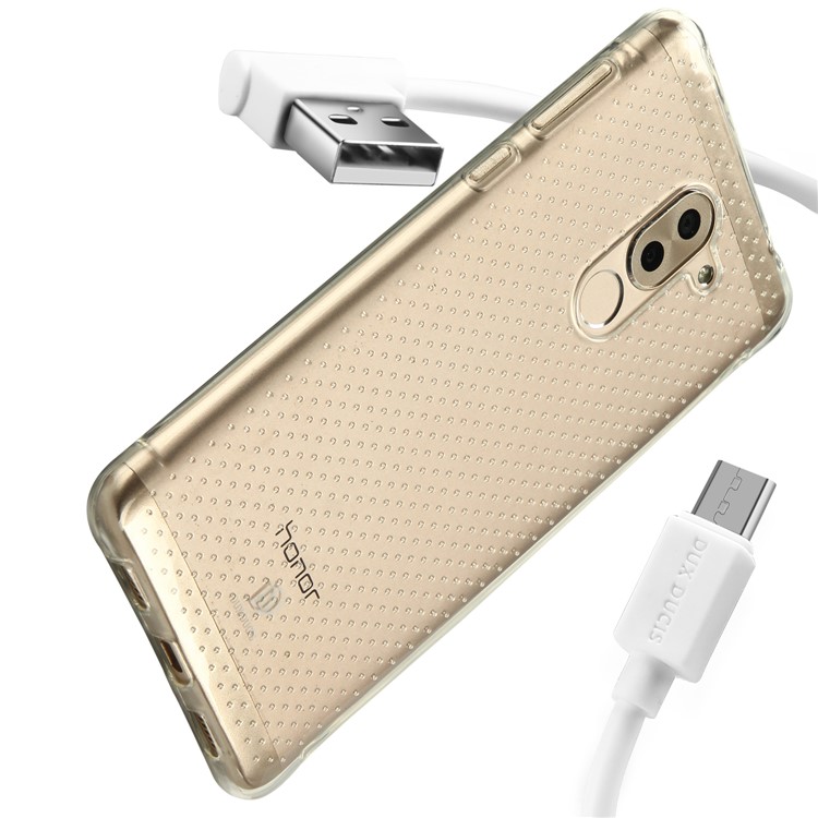 DUX DUCIS Skin Pro 3-in-1 Series for Huawei Honor 6X (2016) Clear TPU Case + Tempered Glass Screen Protector + Micro USB Charging Cable-2