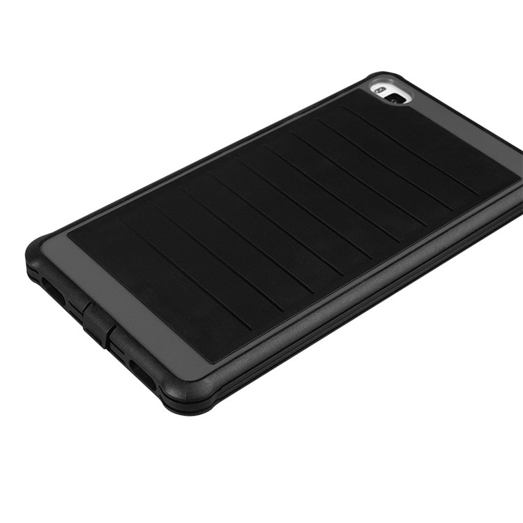 BOW 360 Degree Wrapped Drop-proof Silicone Case for Huawei Ascend P8 - Black-5