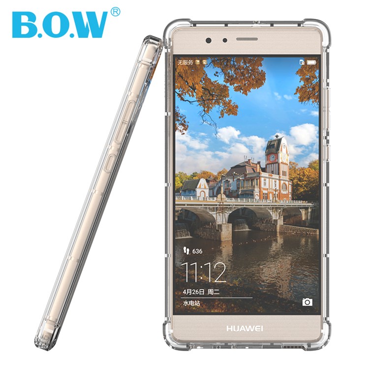 BOW Drop-Proof Clear Soft TPU Case for Huawei P9-4