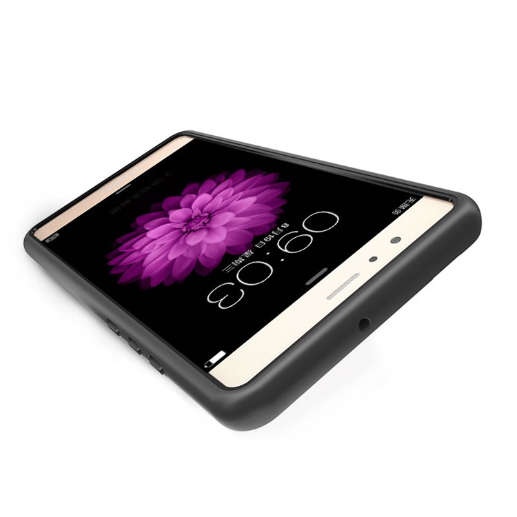Shock-resistant TPU Edges Clear Acrylic Back Phone Case for Huawei P9 - Black-2