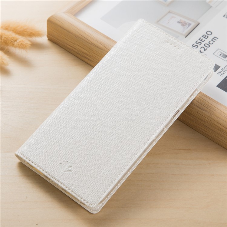 VILI DMX Style Side Flip Leather Stand Cover with Card Slot for Huawei P10 Lite - White-1