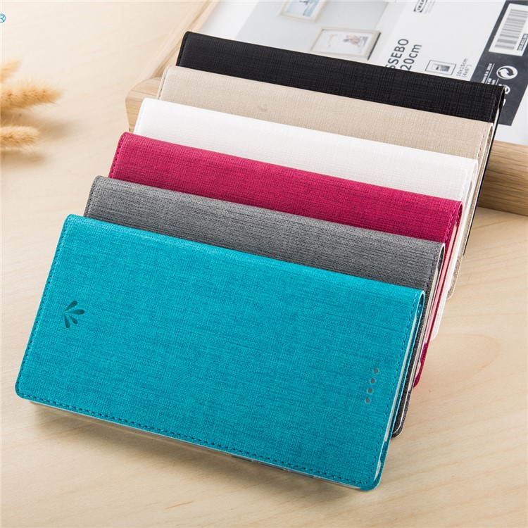 VILI DMX Style Side Folio Flip Leather Cover with Card Slot for Huawei P10 Lite - Blue-2
