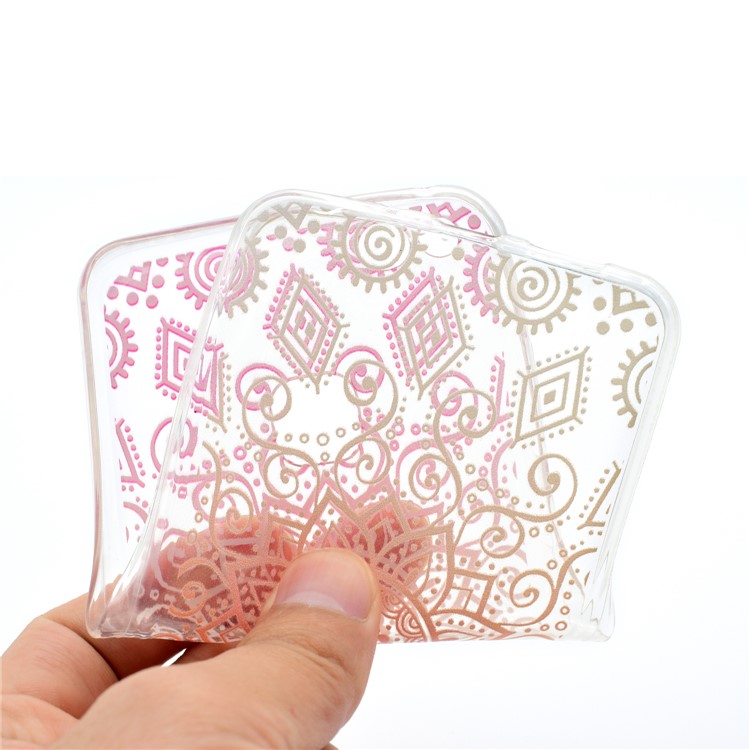 Pattern Printing Soft TPU Back Case for Huawei P10 Lite - Mandala-5