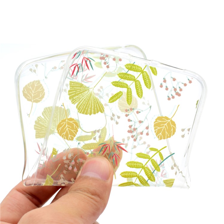 Printing Pattern TPU Gel Case Cover for Huawei P10 Lite - Plants-5