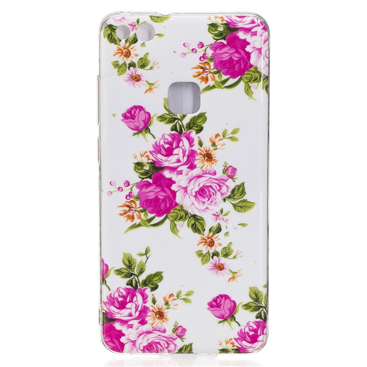Noctilucent IMD Soft TPU Case for Huawei P10 Lite - Blooming Peonies-2