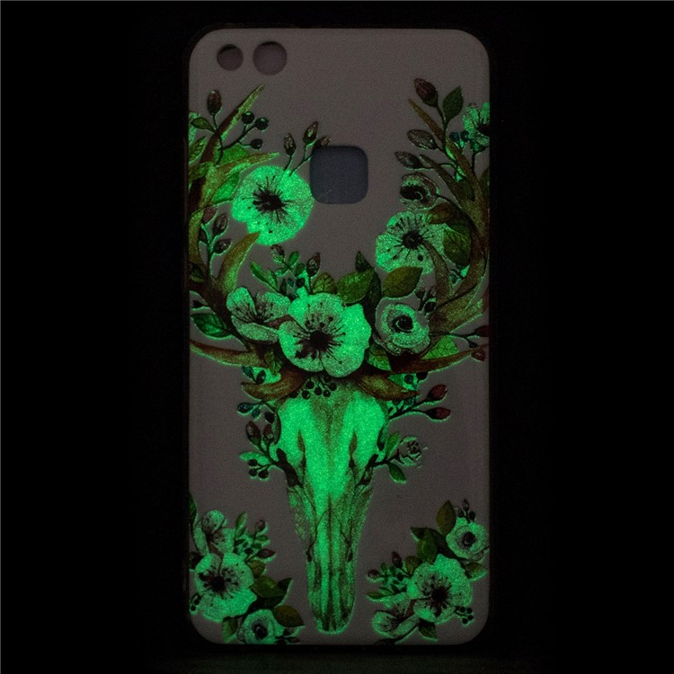 Noctilucent IMD Soft TPU Case for Huawei P10 Lite - Blooming Peonies-5