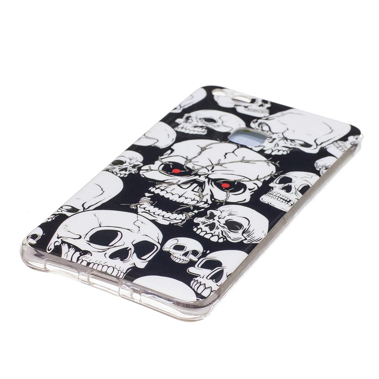 Noctilucent IMD Soft TPU Protective Case for Huawei P10 Lite - Skulls-3