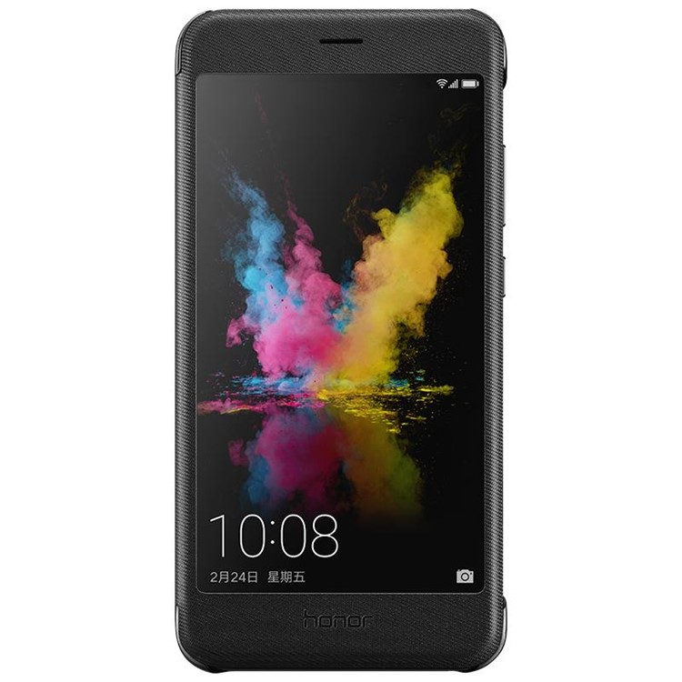 HUAWEI Full View Window Smart Leather Case for Huawei Honor 8 Pro / Honor V9 - Black-2