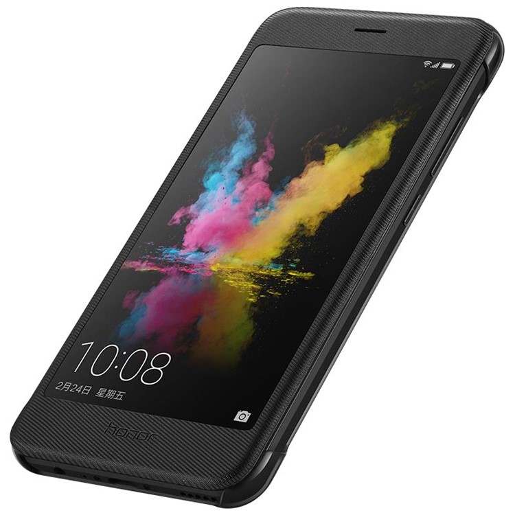 HUAWEI Full View Window Smart Leather Case for Huawei Honor 8 Pro / Honor V9 - Black-4