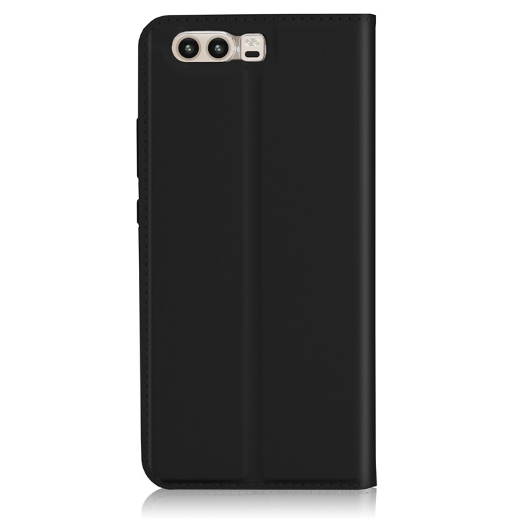 Card Holder PU Leather Stand Cell Phone Case for Huawei P10 - Black-8