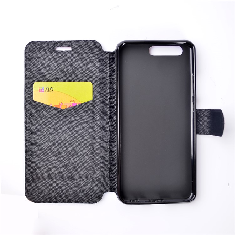 Pattern Printing Leather Folio Case for Huawei P10 - Dandelion and Quote-5
