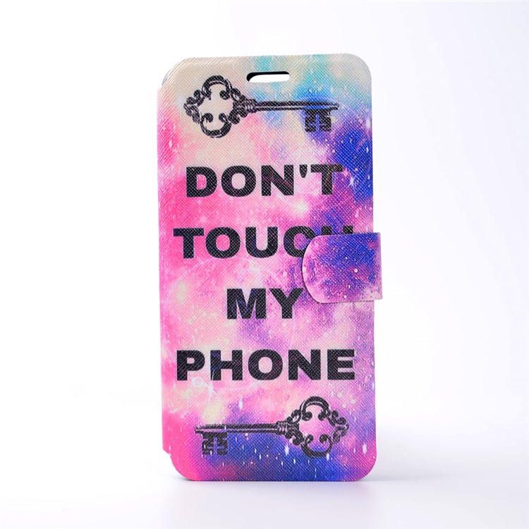 Pattern Printing Leather Mobile Phone Case Accessory for Huawei P10 - Do not Touch My Phone-2