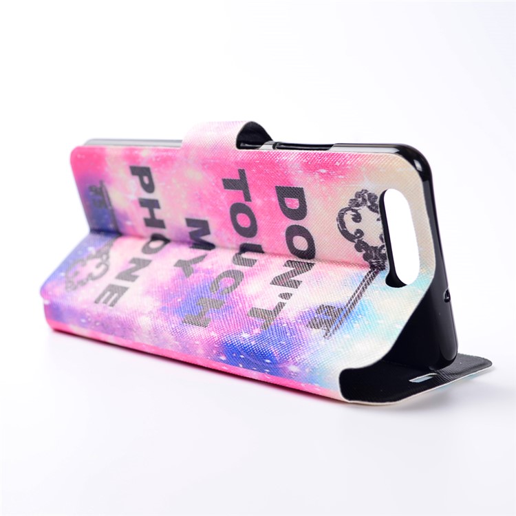 Pattern Printing Leather Mobile Phone Case Accessory for Huawei P10 - Do not Touch My Phone-4