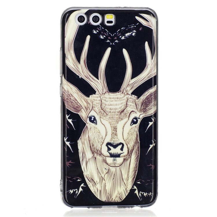 Noctilucent IMD Soft TPU Mobile Phone Case for Huawei P10 - Elk-2