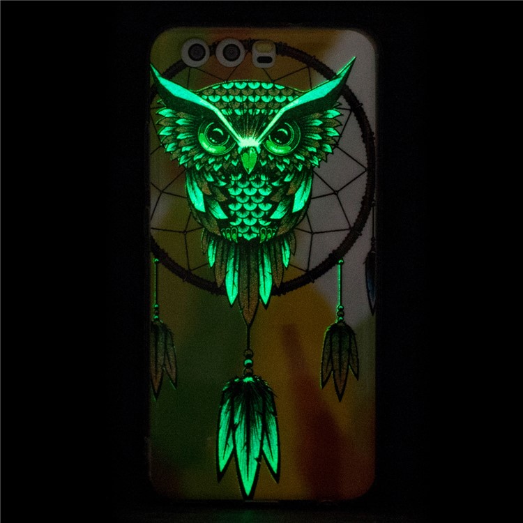 Noctilucent IMD Soft TPU Case Phone Shell for Huawei P10 Lite - Flowered Elk-5