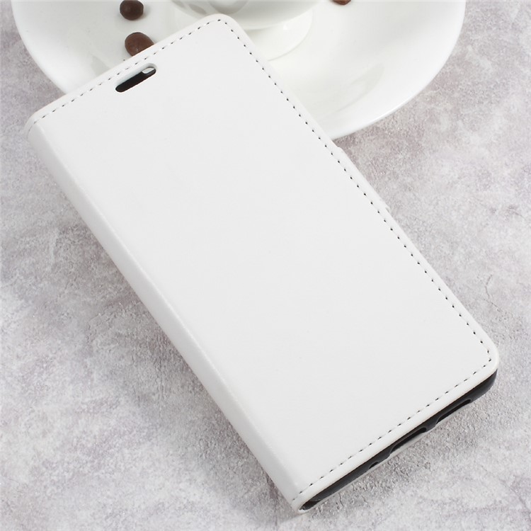 Crazy Horse Wallet Leather Stand Mobile Cover for Huawei P10 Lite - White-2