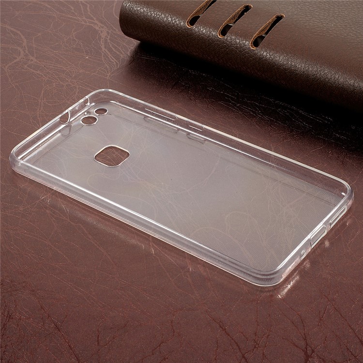 Ultrathin 0.6mm TPU Cell Phone Case for Huawei P10 Lite - Transparent-3