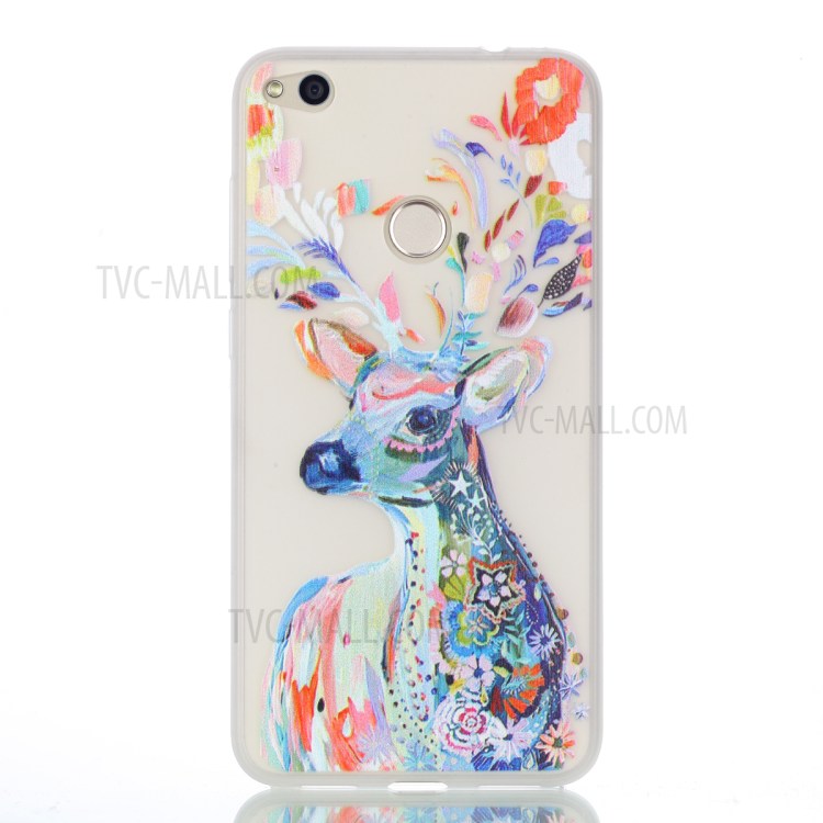 Noctilucent Flexible TPU Phone Case for Huawei P8 Lite (2017) / Honor 8 Lite - Colorized Deer-2